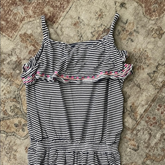 Carter’s Striped Navy and White Jumpsuit - Picture 4 of 7